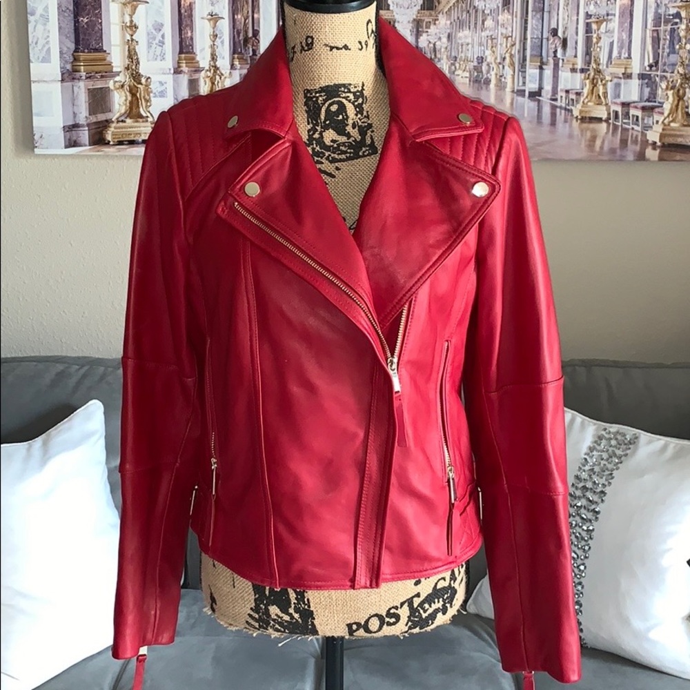 NWOT London Fog Moto Leather Jacket